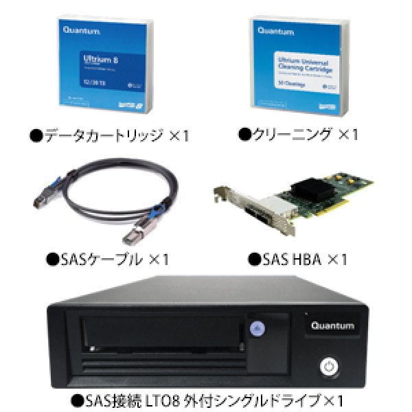 画像2: Quantum LTO8 SAS HHシングルドライブ バンドル版 TC-L82BN-FZ (2)