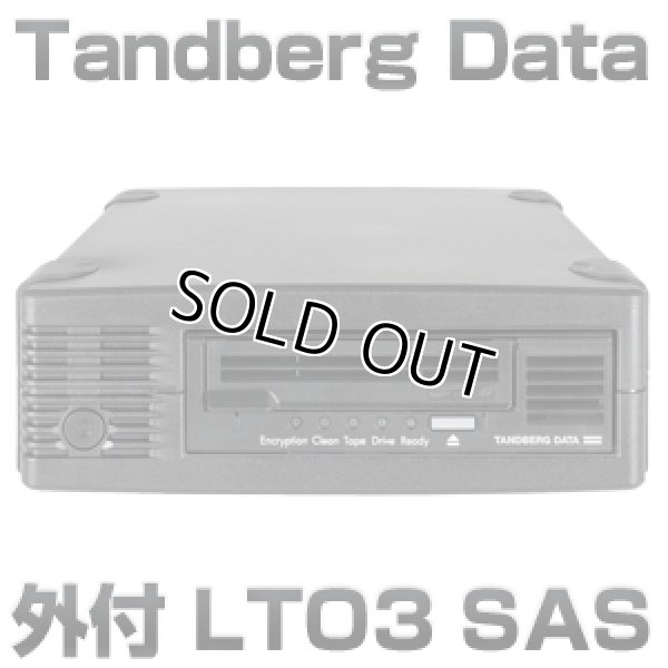 画像1: Tandberg Data LTO3 SAS HHシングルドライブ装置（外付） 3517 (1)