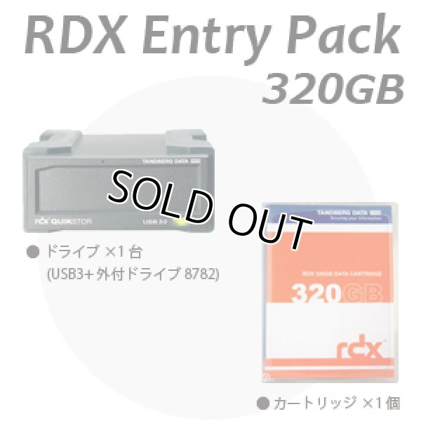 画像1: 【RDXセット】Tandberg Data　RDX エントリーパック 320GB RDX320E (1)