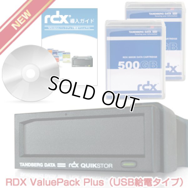 画像1: Tandberg Data　RDX バリューパックPlus 500GB RDX500P (1)