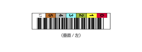 LTOバーコードラベル(垂直/左)