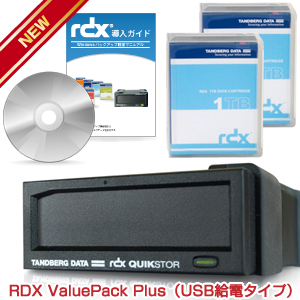 Tandberg Data　RDX バリューパックPlus 1TB RDX1000P