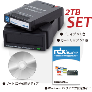 Tandberg Data　RDX バリューパック 2TB RDX2000DS