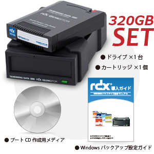 Tandberg Data　RDX バリューパック 320GB RDX320DS